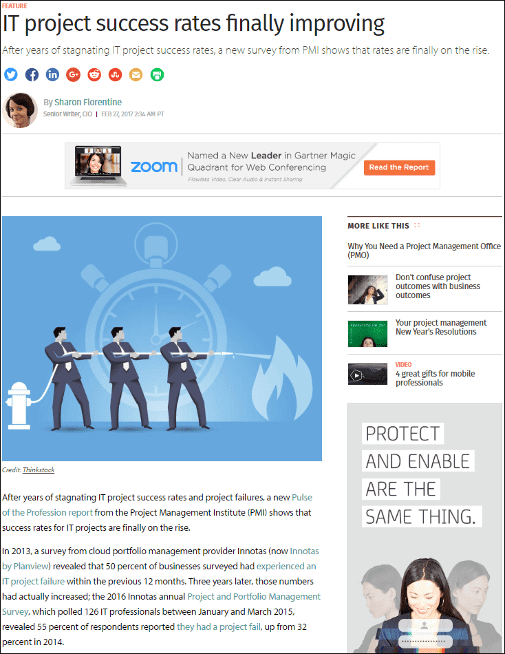 CIO.com IT-Projekterfolg