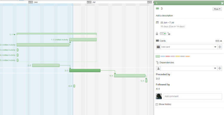 Agile Gantt mit Abhängigkeiten und weitere Neuigkeiten von Projectplace