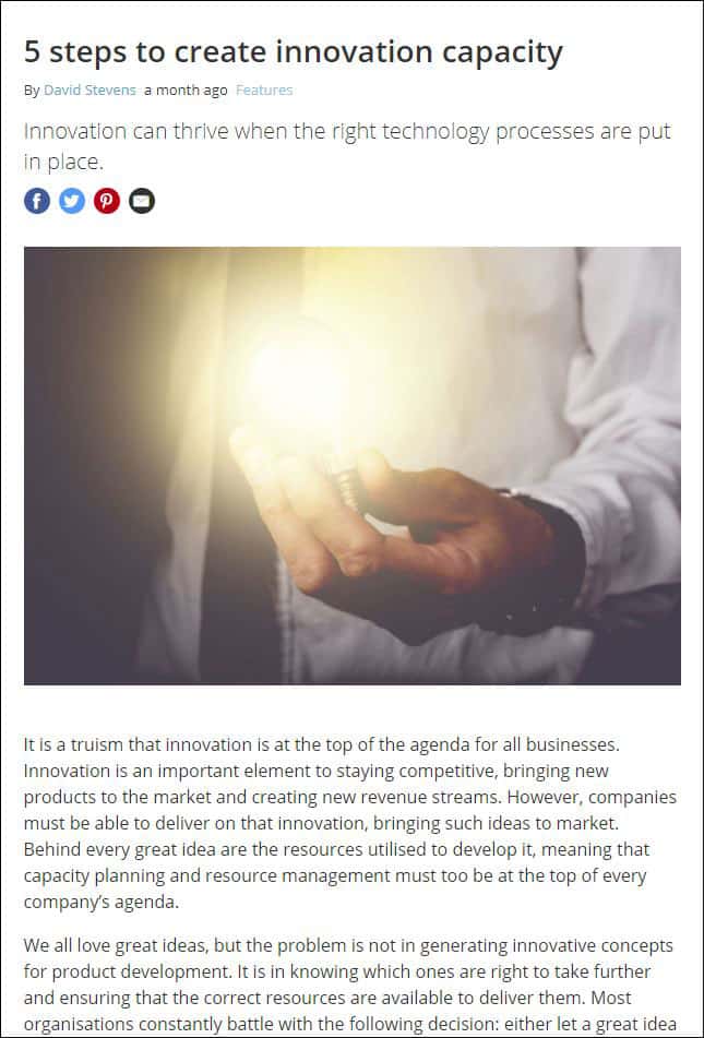 5 Steps to Creating Innovation Capacity