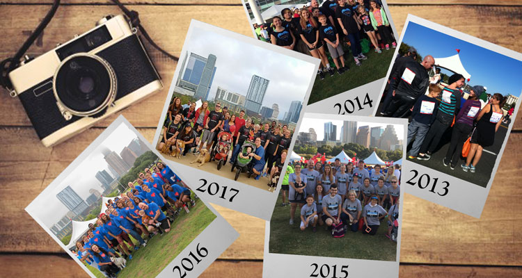 Bär ditt hjärta på ärmen under Austin Heart Walk