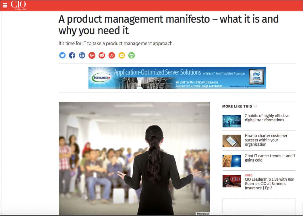 A product management manifesto
