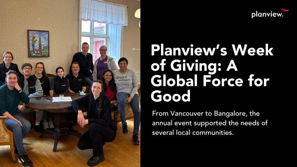 Planview’s Week of Giving: A Global Force for Good